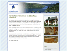 Tablet Screenshot of gaestehaus-eberhardt.de